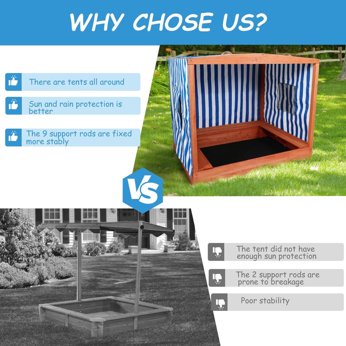 Kids Large Wooden Sandbox with Cover for Backyard,Sand Box with Rainproof and 3 Bench Seats,Outdoor Playhouse Cedar Wood,Sand Protection,Bottom Liner(58 Inch) Agitree