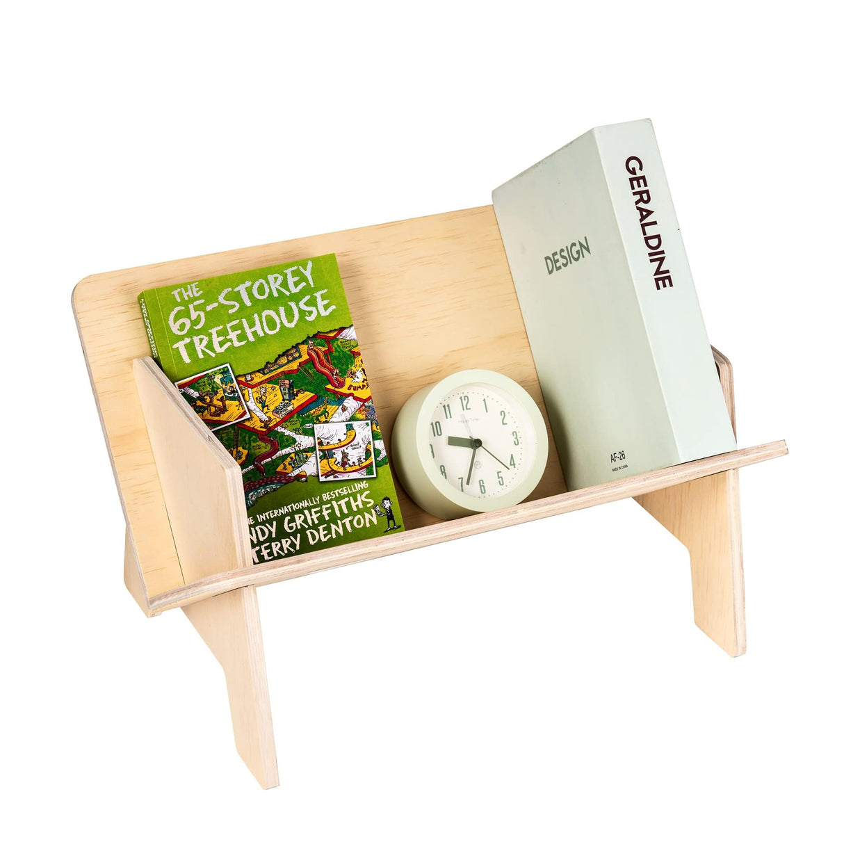 Eiyye Wooden Tilted Tabletop Bookshelf, Kids Bookcase, Rustic Desktop Storage Organizer Display Bookshelf, Wooden Tabletop Tilted Bookcases for Books, CDs Eiyye