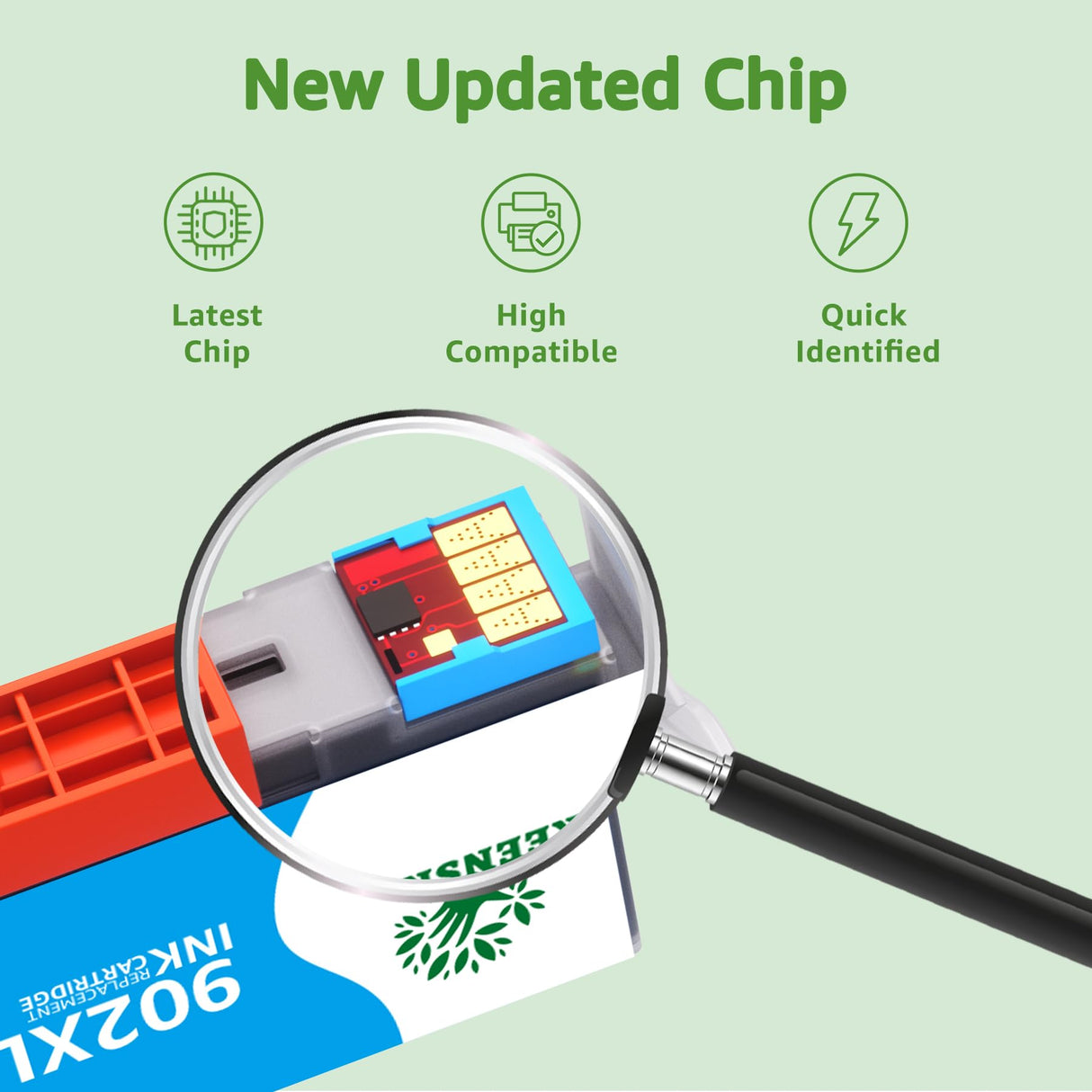 GREENSKY Compatible 902XL Ink Cartridge for HP Printer Replacement for HP 902 902XL Ink Cartridge Combo Pack Compatible with HP Officejet Pro 6968 6978 6970 6958 6960 6975 6954 6962 Printer 4 Pack GREENSKY