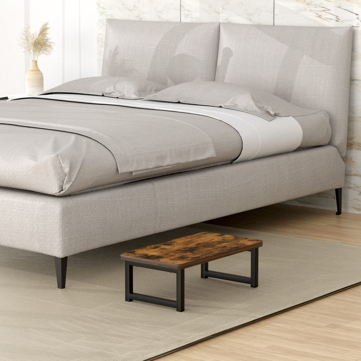 Wooden Step Stool for Kid - Step Stool for Adult 350 Lbs,Kitchen/Bathroom Small Step Stool for Toddler (Step NEW-001) JANE EYRE