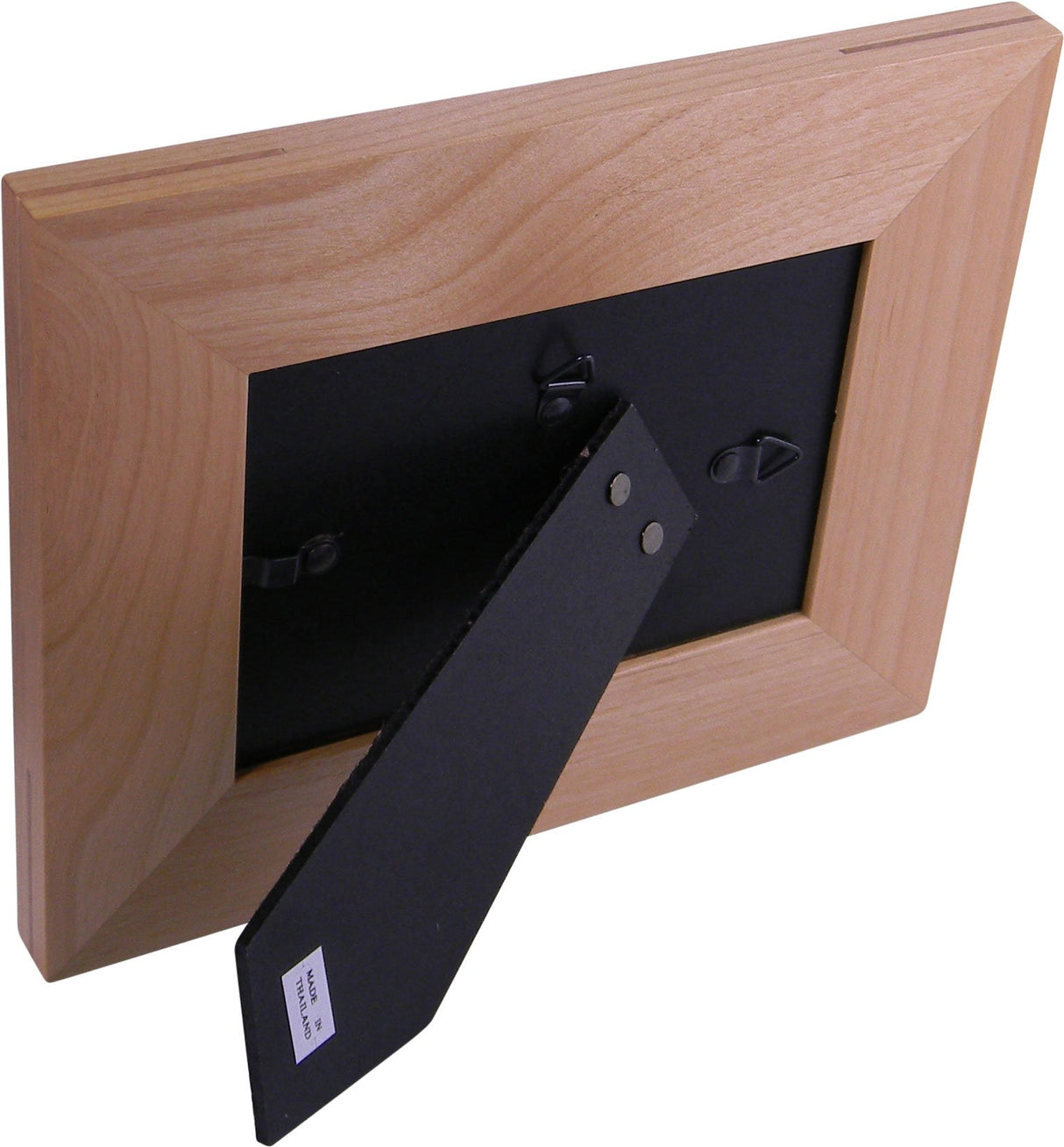 Personalized Add Your Custom Text Hanging/Tabletop Wall Natural Alder Wood Picture Photo Frame Customizable (4x6-inch Horizontal) CustomGiftsNow