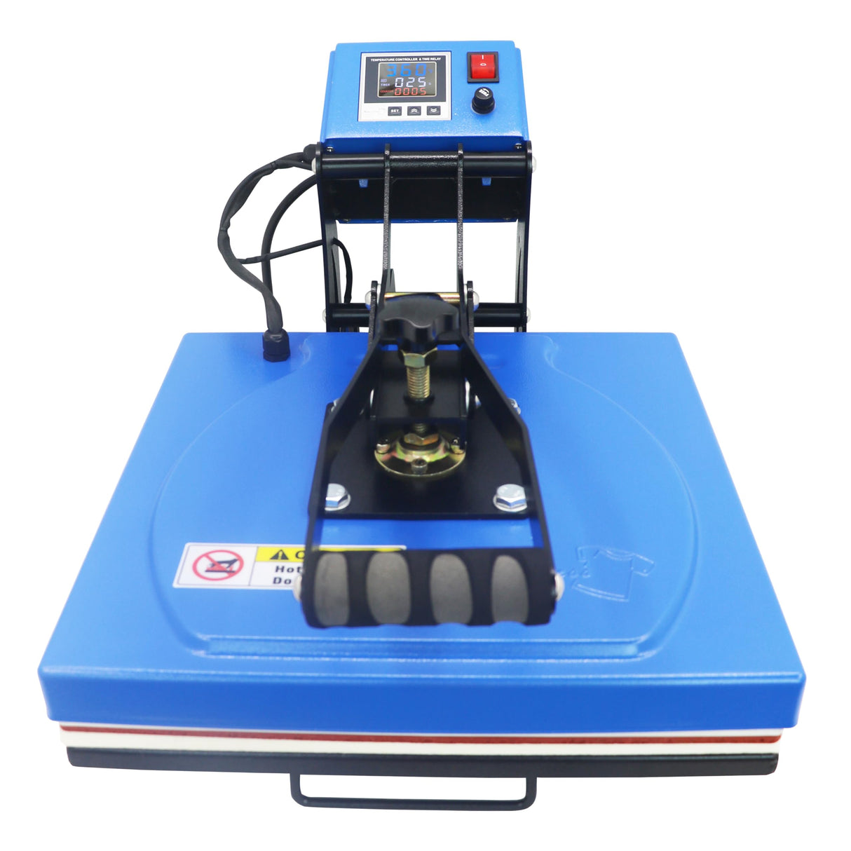 Industrial-Quality 15" x 15" Color LED Digital Sublimation Transfer Machine T-Shirt Heat Press Machine, 15" x 15", Blue Royal Press