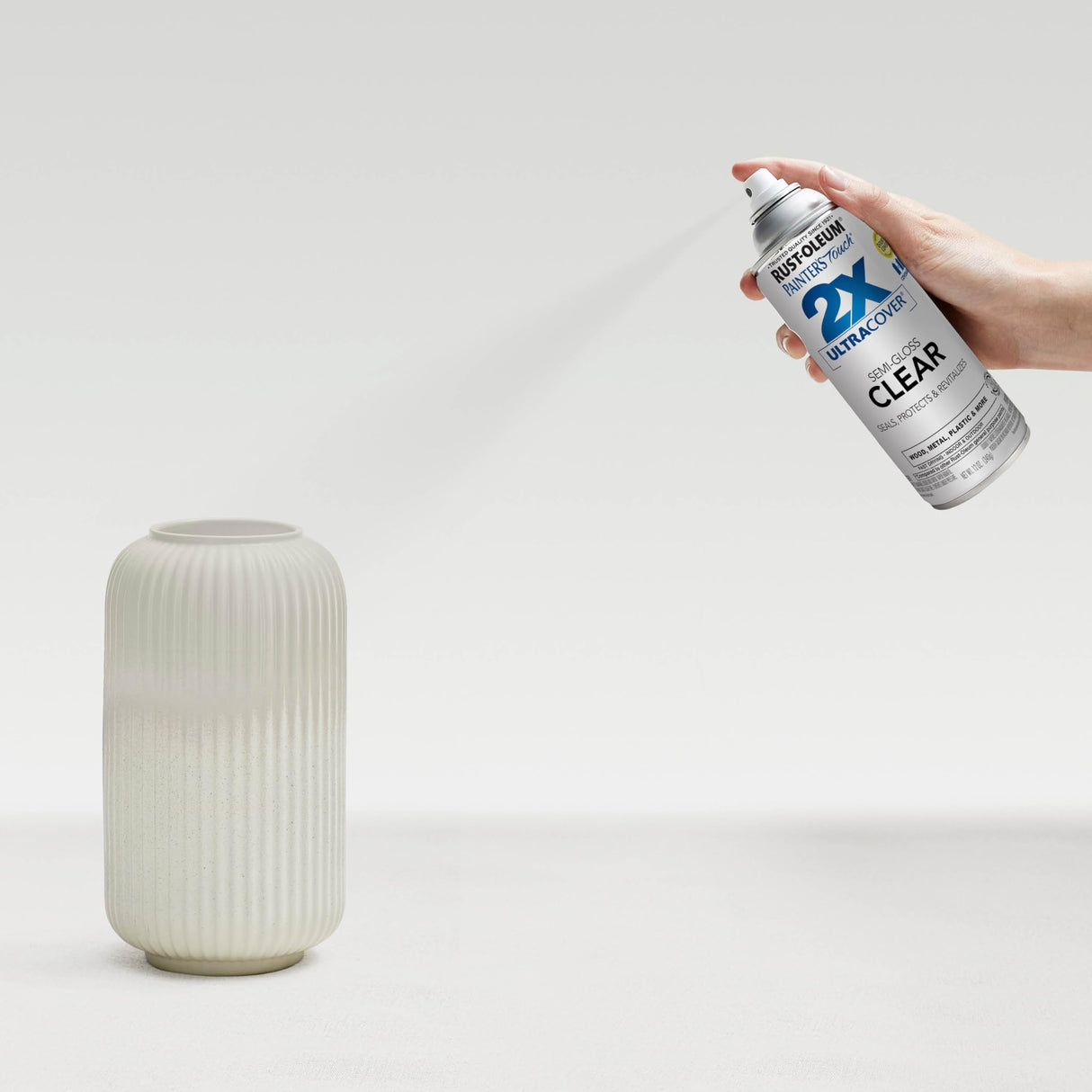 Rust-Oleum 249859 Painter's Touch 2X Ultra Cover Spray Paint, Semi-Gloss Clear , 12 Ounce (Pack of 1) Rust-Oleum