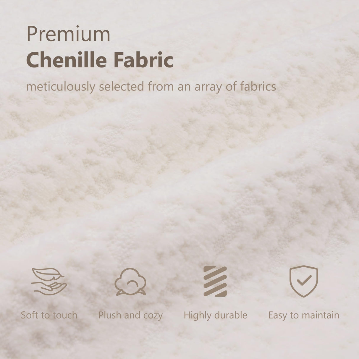 110'' Modern Curved Sofa Sectional, Arc 4-Seater Foam Couch Compressed in-a-Box, Boneless Cloud Couch with Extra-Deep-Wide Seats in Comfortable Chenille, No Assembly,Cream White Olodumare