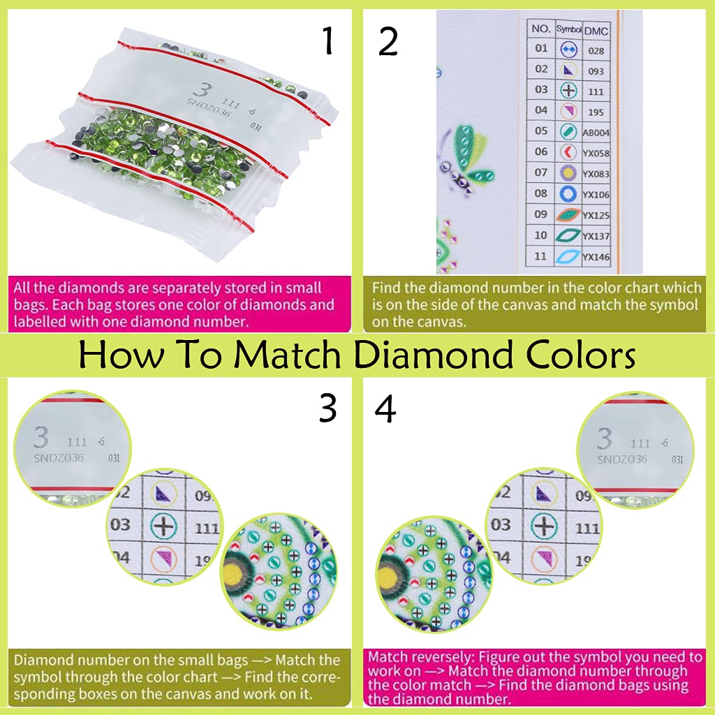 DIY 5d Diamond Painting Kits with White Frame Dog 6X6 inch for Beginners Adults Kids KACASHIP