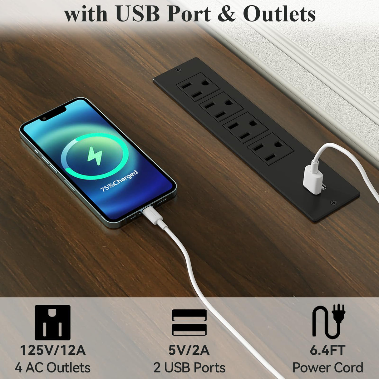 Loomie Farmhouse 3 in 1 TV Stand with Charging Station, 79"W Entertainment Center with 2 Side Cabinets for 85" TV,Media Console Table with Adjustable Shelves & Sliding Barn Door for Living Room(White) Loomie