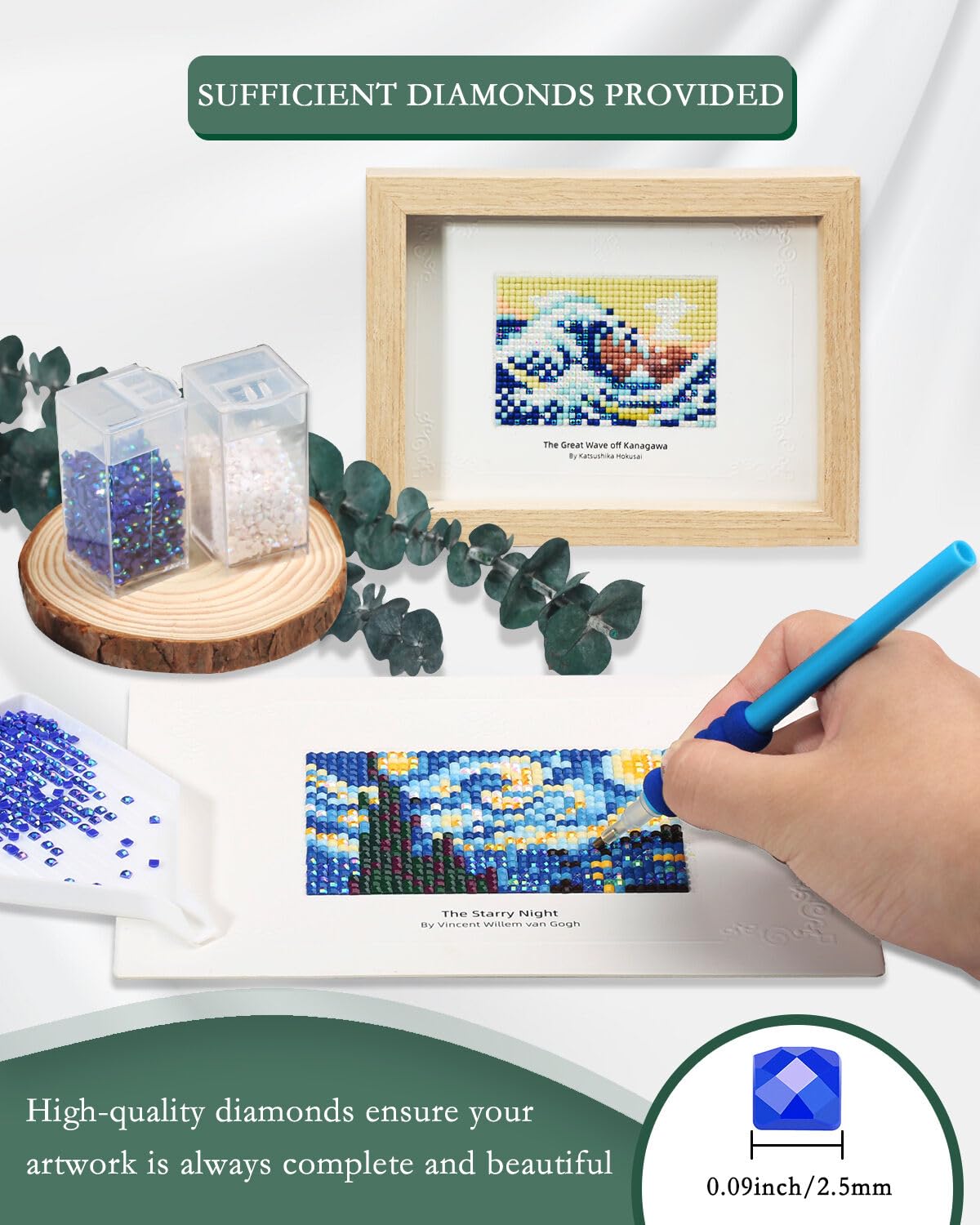 Minigem 12pcs Small Diamond Painting Kits Small Diamond Art Kits, Quick & Classic Mini Diamond Painting Kits for Beginners 1-Hour Painting, Postcard-Style Diamond Art Square Drill Pocket-Sized 5x7in forever young