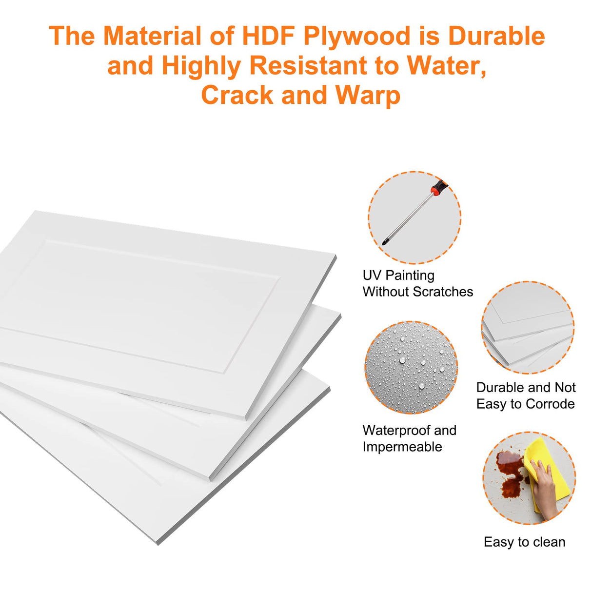 ROOMTEC 42'' Shaker White Free Standing Bathroom Vanity with 6 Drawers and Soft-Close Door ROOMTEC