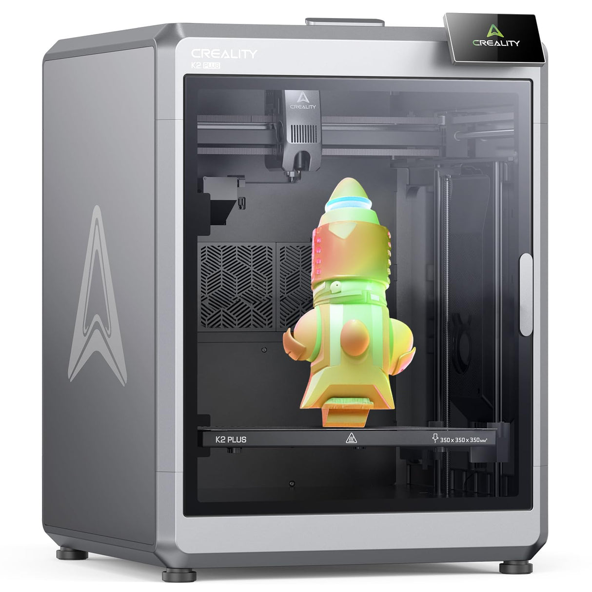 Creality K2 Plus 3D Printer, High-Speed 600mm/s Printing, Dual AI Cameras, Full-Auto Leveling, Large Build Volume 350×350×350mm, Precision Up to 0.05mm Creality