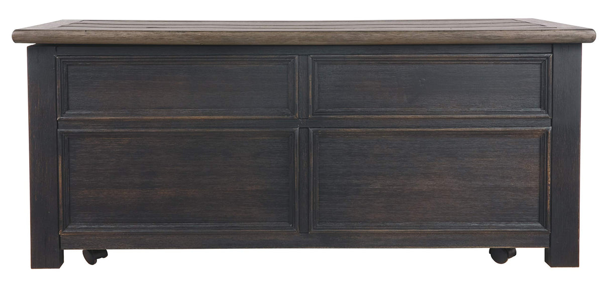 Signature Design by Ashley Tyler Creek Rustic Farmhouse Lift Top Coffee Table with Drawers, Brown & Black Signature Design by Ashley