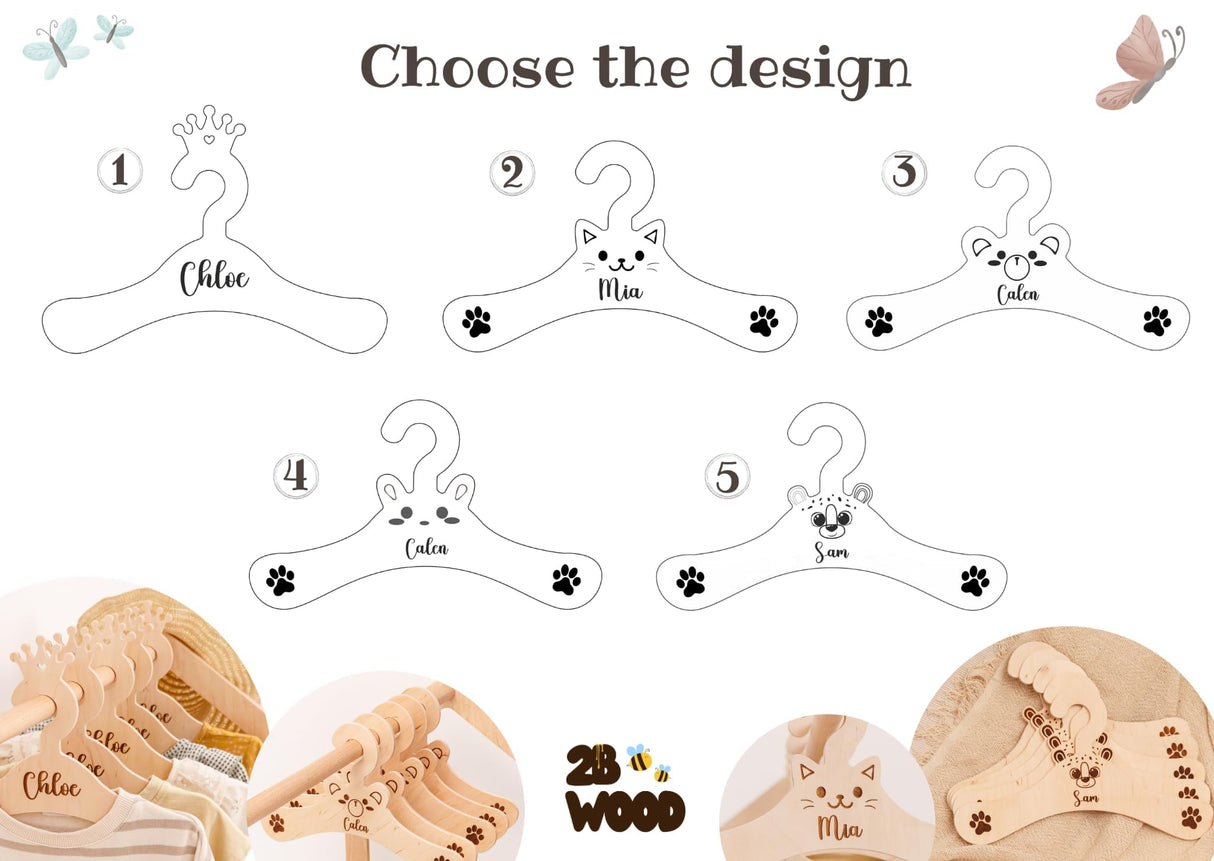 Personalized Small Clothes Rack for Hanging Clothes - Kids Dresser Dress Up Rack For Little Girls Clothing Rack for Kids Boys Toddler - Montessori Shelf Wardrobe Closet For Baby Clothes Kids Furniture 2B WOOD