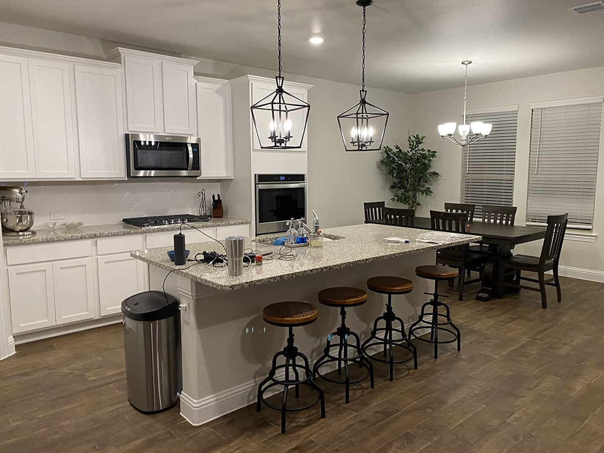 LOKKHAN Vintage Industrial Bar Stool-Rustic Swivel Bar Stool-Round Wood Metal Stool-Kitchen Counter Height Adjustable Pipe Stool-Cast Steel Stool 20-27 Inch (Set of 2) LOKKHAN