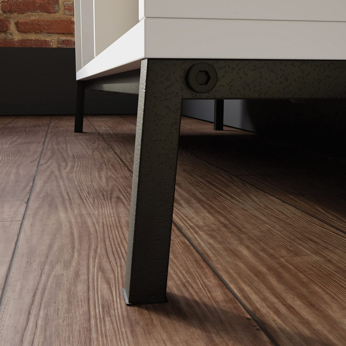 Sauder North Avenue White 9-Cube Organizer with Metal Base Sauder