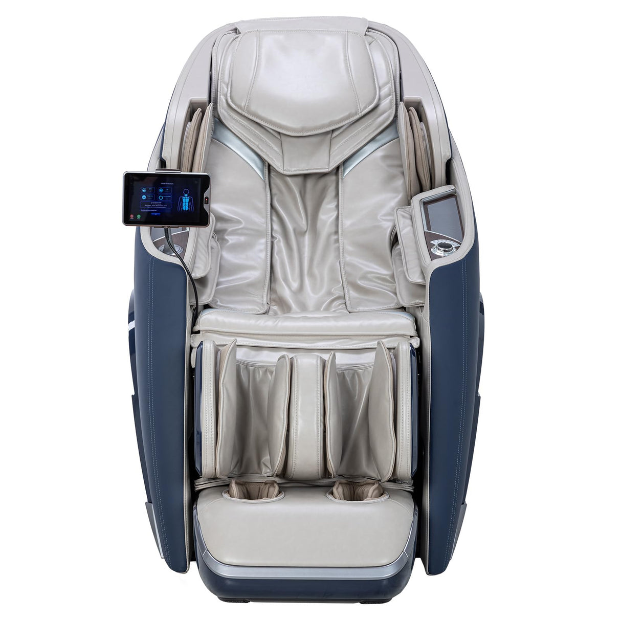 Alfine A710 Pro 4D Massage Chair iRest System, Full Body Zero Gravity Recliner with SL Track, 20 Modes, Yoga Stretching, Health Detection, APP & AI Voice Control and Auto Extendable Footrest (Blue) Alfine