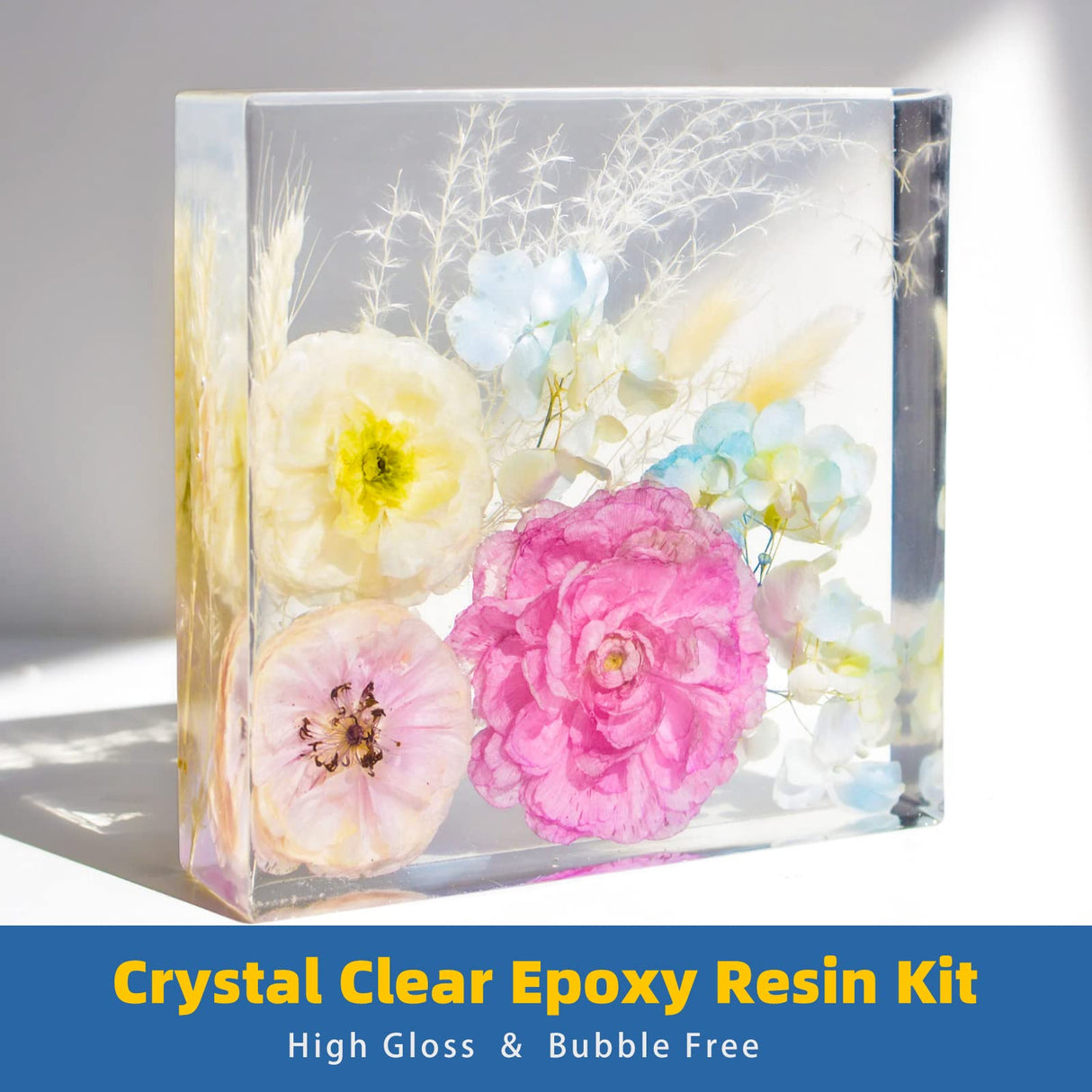 TAKIMO 2 Gallon Crystal Clear Resin Kit,No Bubble & Not Yellowing Epoxy Resin for Coating, Casting, Table Top,DIY, Bar Top, River Tables, Resin Art, Wood with High Gloss Finish TAKIMO