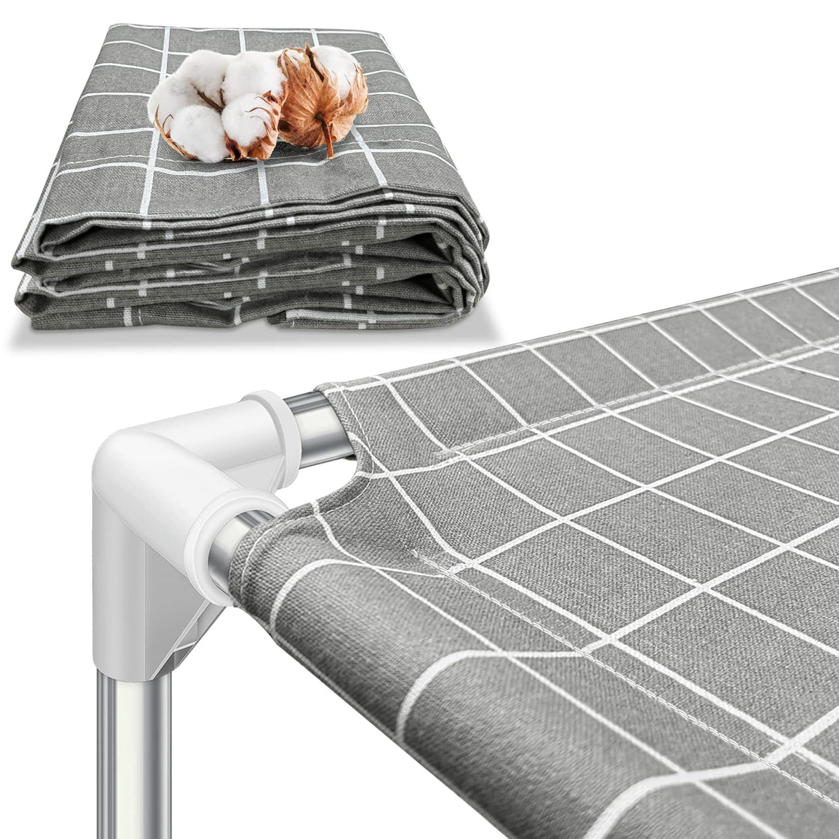 Elevated Pet Bed Dog Cot- Pet Bed for Small Dogs | Raised Dog Bed for Indoor and Outdoor Use for Small Pets Tensorsine