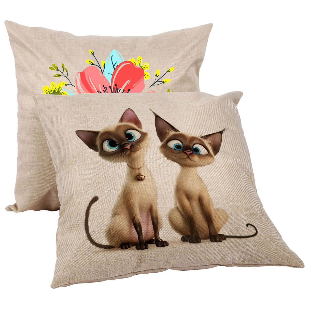 H-E Linen 3D Sublimation Blank Pillow Case DTF Fashion Cushion Pillowcase Cover for Heat Press Printing and DTF Printing Throw Pillow Covers (10pcs/Pack) H-E