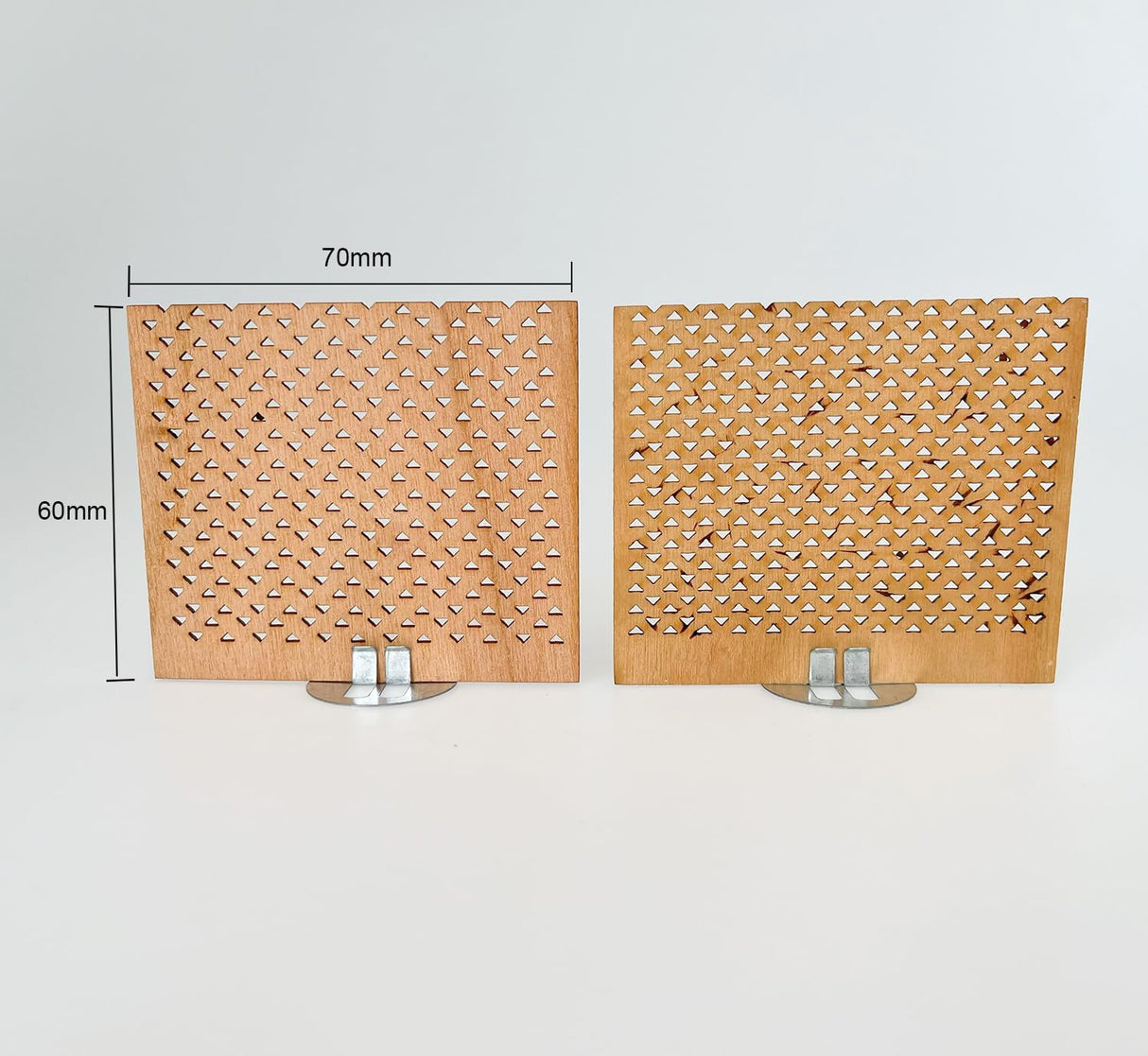 Phinicco 6Pcs 2.75x2.36 Inch Wooden Candle Wicks for DIY Candle Making Craft Wooden Wicks for Candle Making Wood Wick Natural Wood Rectangle Candle Cores for DIY Candles, phi371 Phinicco