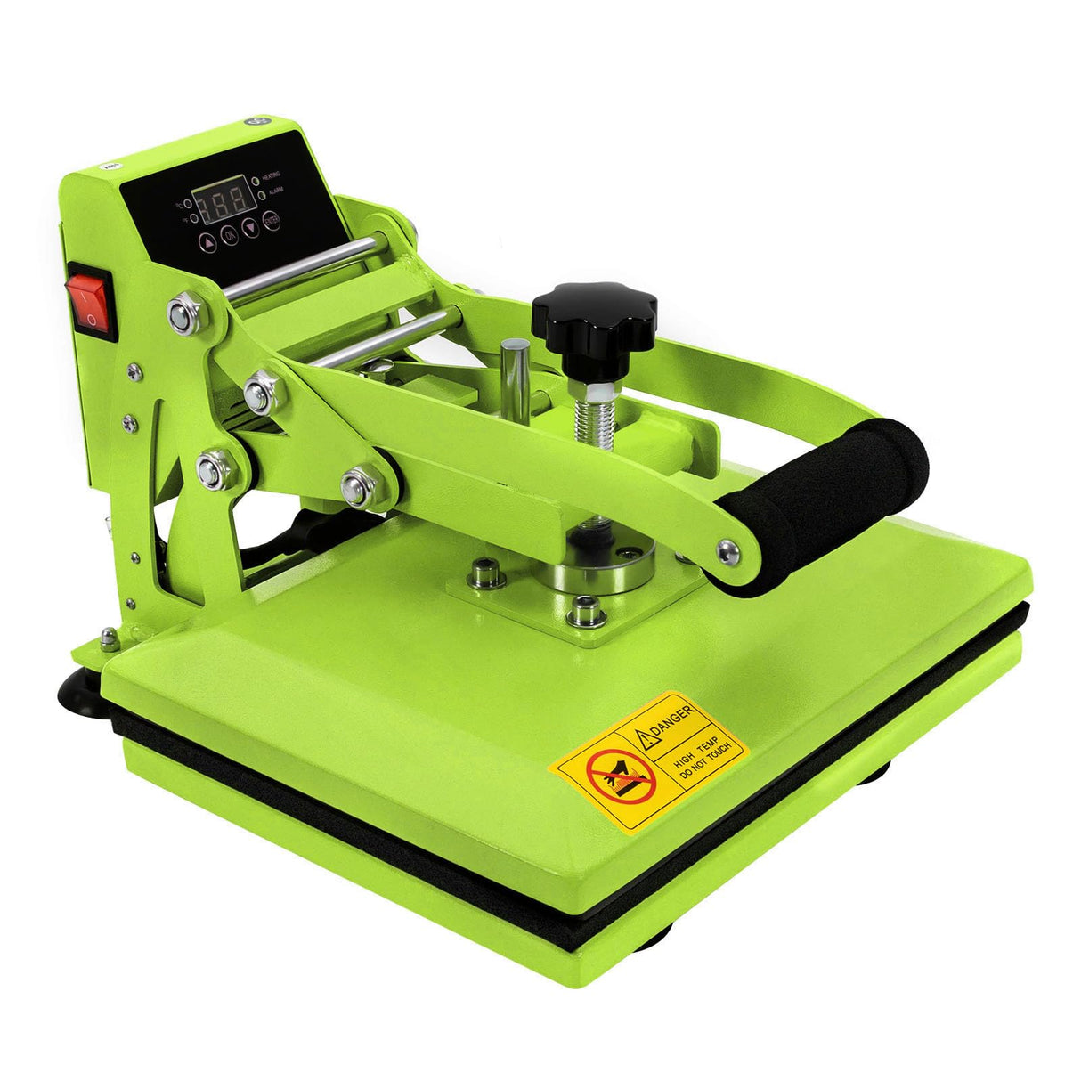 Heat Press Machine 9x12 Inch Clamshell Sublimation T Shirt Press, Multifunction Heat Press Transfer Machine for t Shirts, Bags, Mats, Puzzles,Garments,700W, Green SNKOURIN