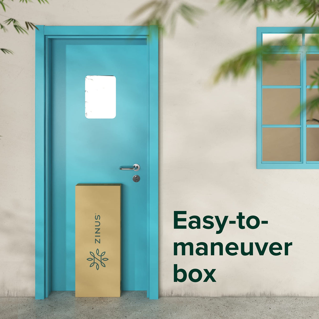 ZINUS Kai Bamboo and Metal Platform Bed Frame with Headboard, No Box Spring Needed, Easy Assembly, Twin, Brown Zinus