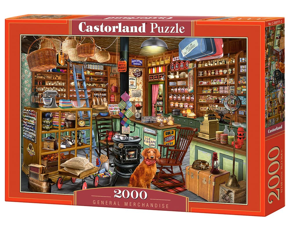 CASTORLAND 2000 Piece Jigsaw Puzzles, General Merchandise, Old Style American Store, Adult Puzzles, Castorland C-200771-2 Castorland