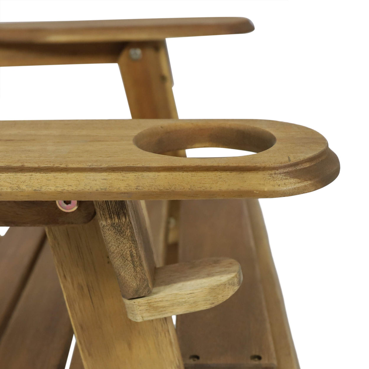 Christopher Knight Home Crystal Outdoor Acacia Wood Folding Adirondack Chairs (Set of 2), Natural Christopher Knight Home