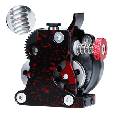 Upgraded Extruder Helical Tooth Large Gear POM Drive,Ender 3 v2 Extruder Gear Camouflage All Metals Parts Wear-Resistant Drive Wheel, Compatible with Ender 3/Pro/V2 3D Printer-with Motor