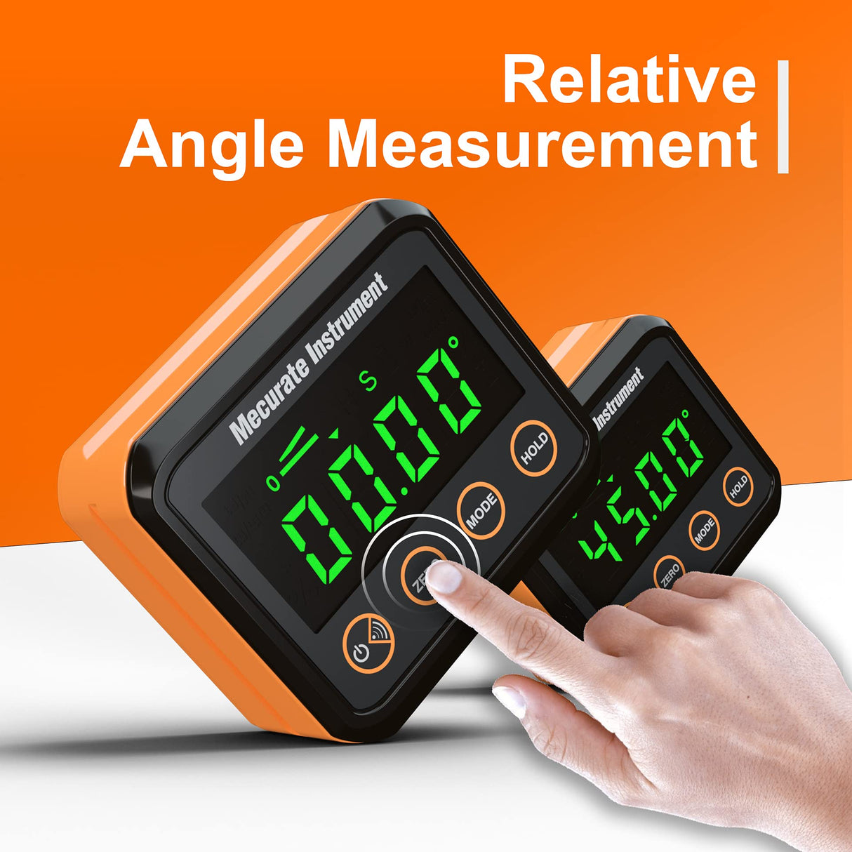 Mecurate Digital Angle Gauge and Protractor, Precise Measurement Digital Angle Finder tool with LCD and Backlight for Woodworking and Building Mecurate