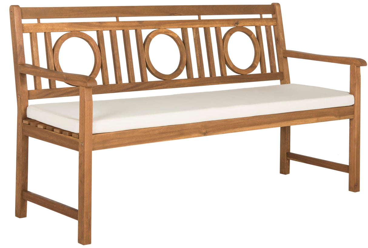 SAFAVIEH PAT6736A Outdoor Collection Montclair 3 Seat Bench SAFAVIEH