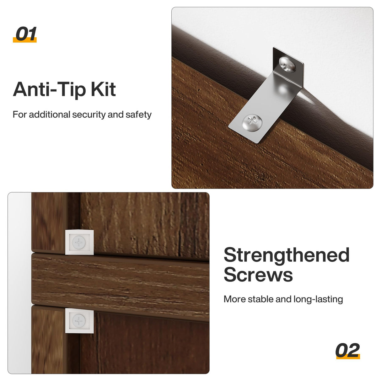 Tribesigns 5-Tier Farmhouse Arched Bookshelf, 70.87-Inch Mid Century Modern Bookcase with Open Shelves, Tall Wood Book Shelf Vintage Display Storage Shelving Unit for Home Office, Walnut Brown Tribesigns