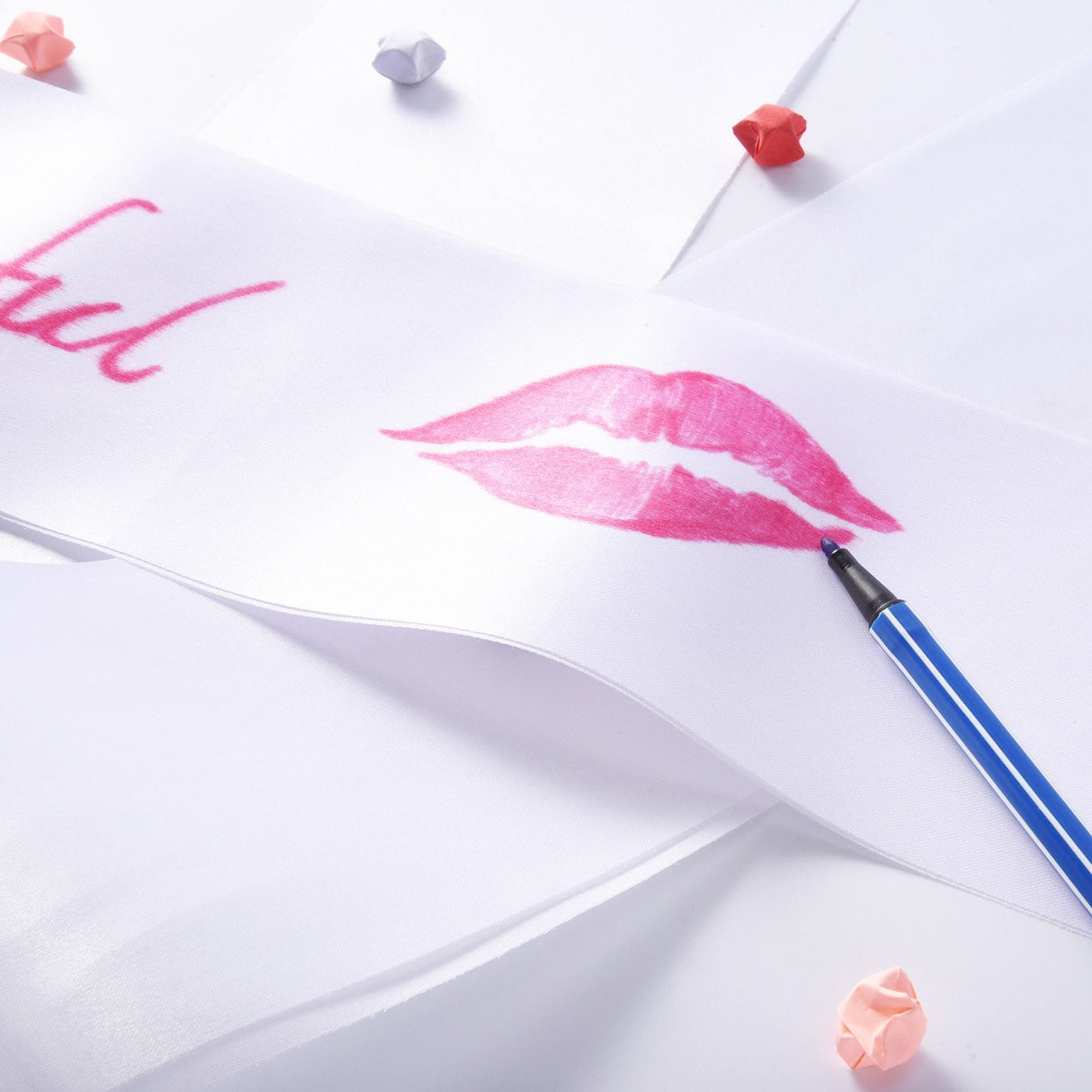 BBTO 6 Pieces White Sashes Blank for Pageants 2024 Blank Satin Sash Plain Sashes for DIY Wedding Hen Party Beauty Pageant Graduation Party Decorations BBTO