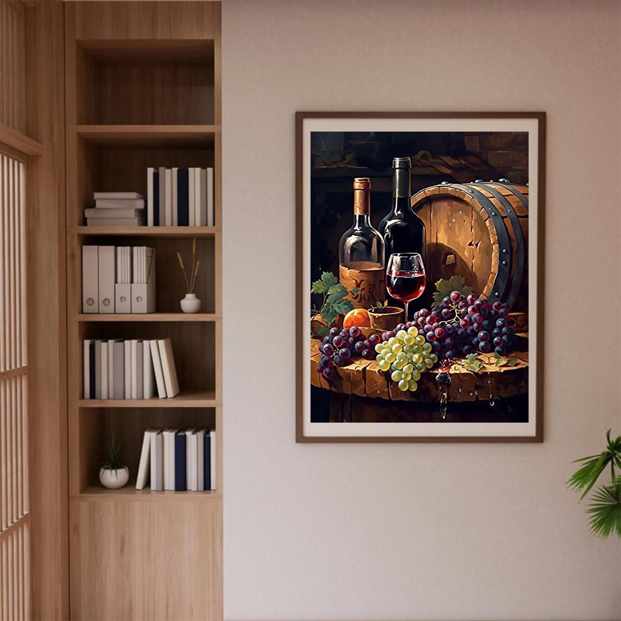 MOER SKY Wine Bar 5D Adult Diamond Art, DIY Diamond Art Painting Kits for Home Decor Canvas 12x16 inch MOER SKY