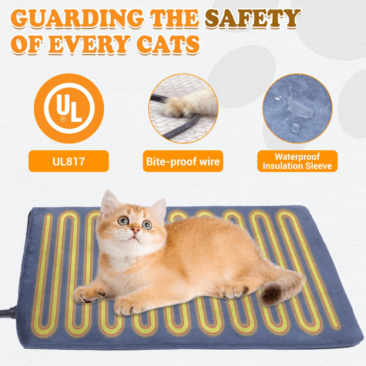 Rywell Heated Cat House for Outside Large,Super Insulated&Weatherproof,Heated Cat House for Cats, Elevated Heated Outdoor Cat House for Feral Cat with Waterproof Eaves,Timer & Temp Adjustable Rywell