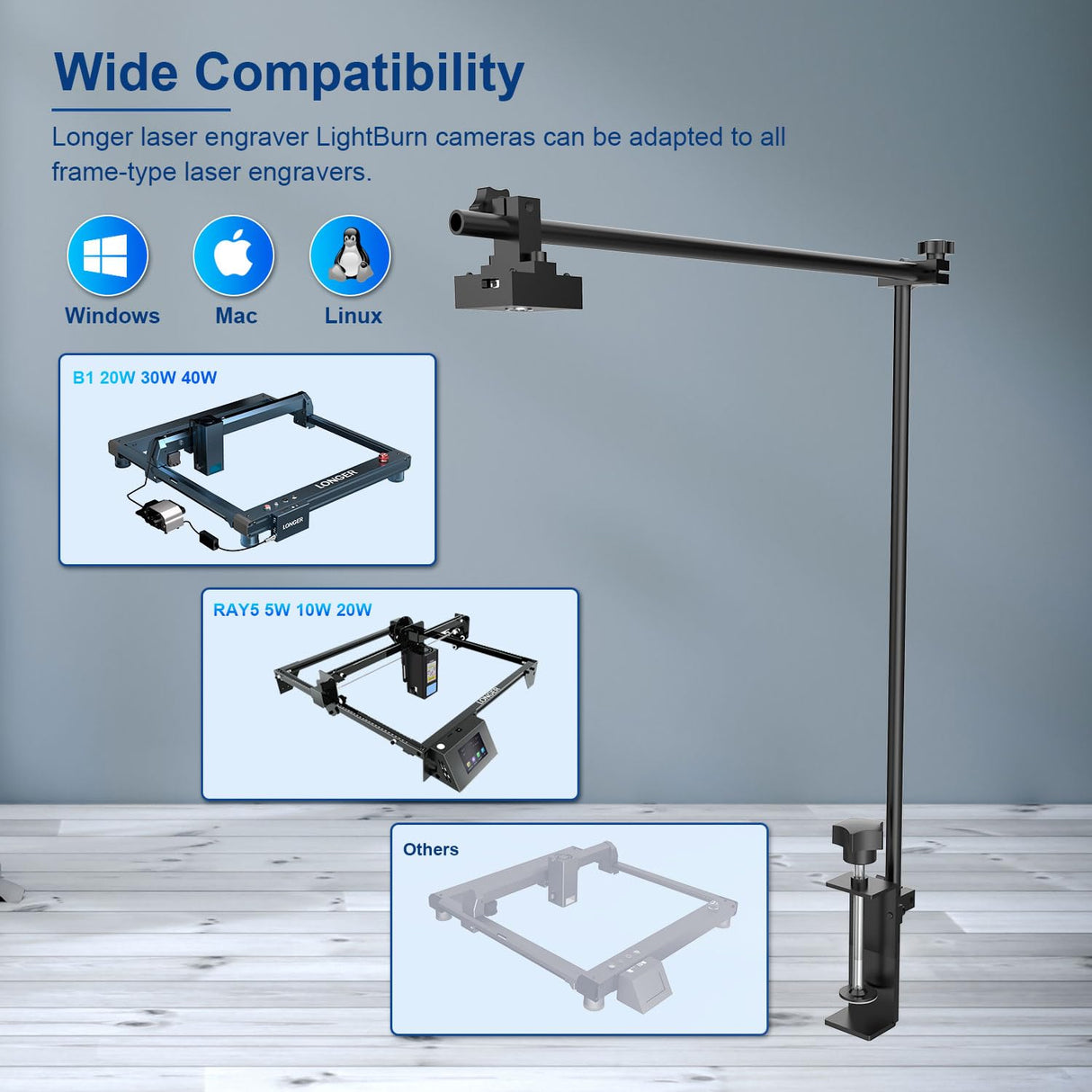 Longer Laser B1 240W Engraver with Auto Assist Pump Lightburn Camera Longer