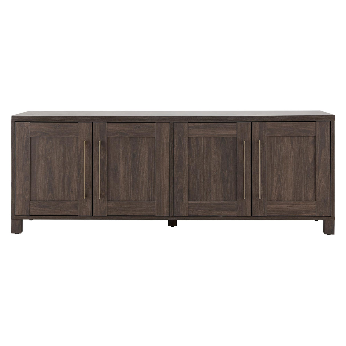 Henn&Hart Rectangular TV Stand for TV's up to 80" in Alder Brown, TV Stands for the Living Room Henn&Hart