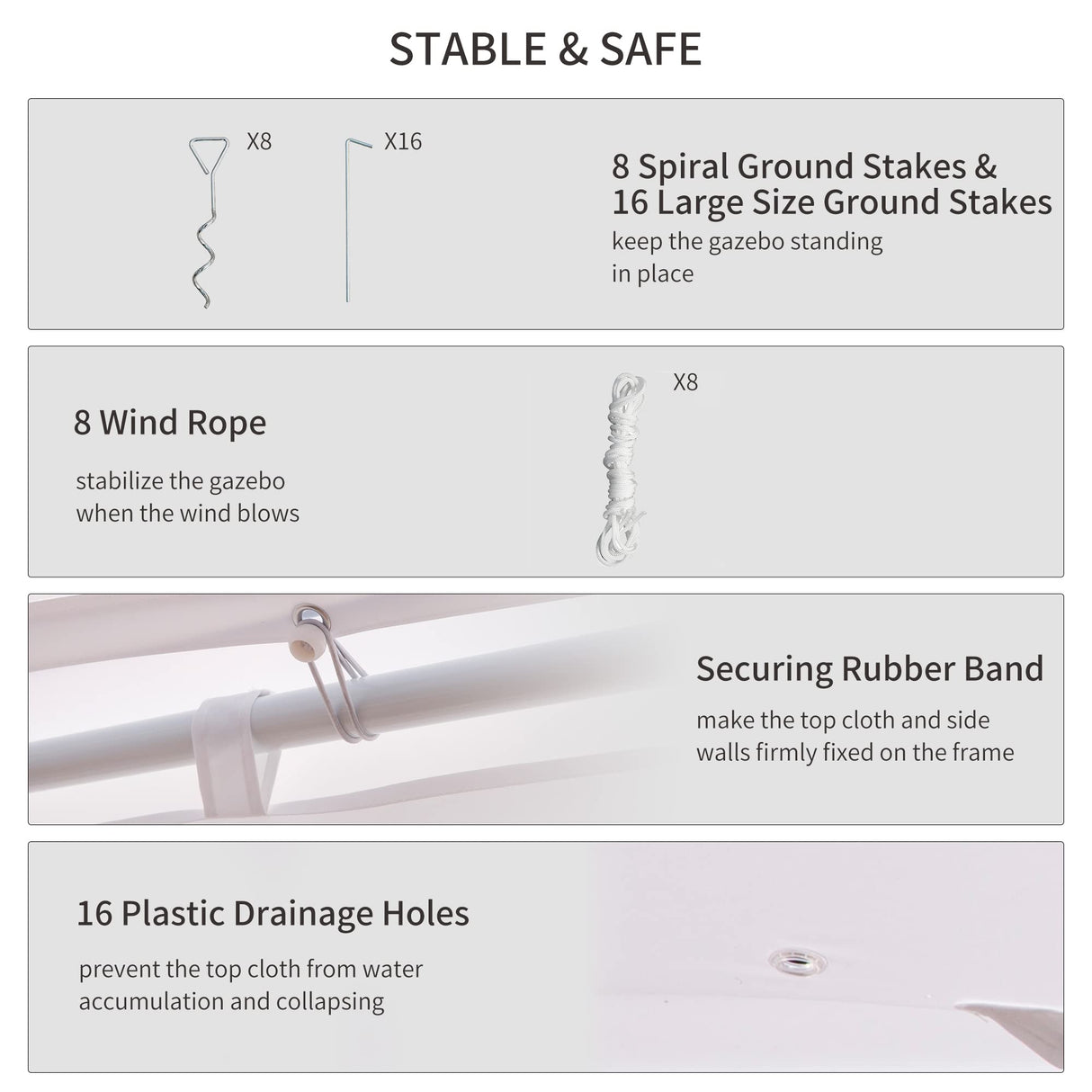 Outsunny 22 x 16 ft Party Tent, Wedding Tent with Sidewalls, Heavy Duty Event Tent with 2 Doors and 6 Windows, Outdoor Gazebo Tent for Party, White Outsunny