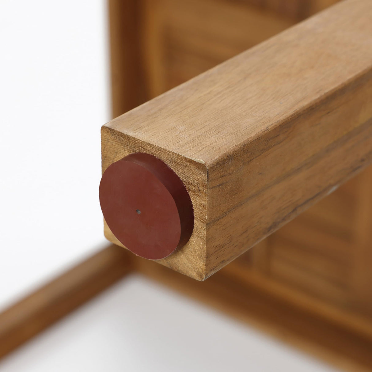 LuxenHome Outdoor Dining Table, 37'' Acacia Wood Counter Height Table 4-Person, Outdoor Square Bar Tables with Umbrella Hole, Patio Furniture for Garden, Poolside, Porch, Backyard LuxenHöme