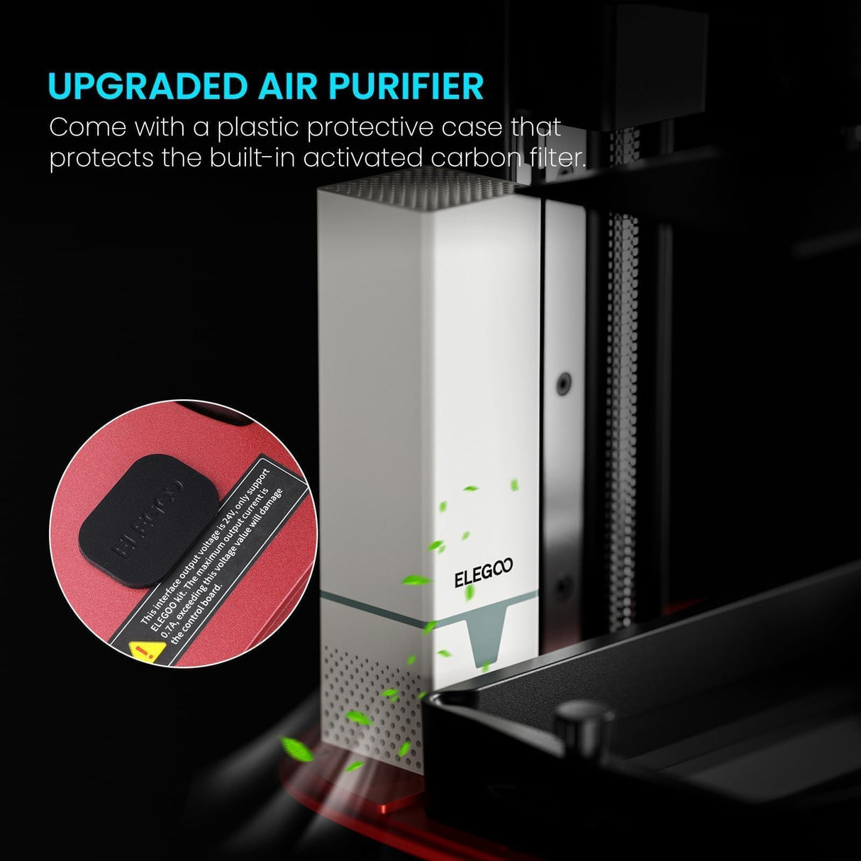 ELEGOO Mars 4 MSLA 3D Printer with 7" 9K Monochrome LCD, UV Resin Photocuring Printer, Multiple Print Modes, Printing Size of 6.04 x 3.06 x 6.89 inches ELEGOO