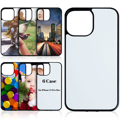 Amylove 6 Pcs Sublimation Phone Case Clear Printable Blank Phone Cases Protective DIY Phone Case Cell Phone Basic Cases Soft Anti Slip 2D Phone Case Covers for DIY (Compatible with iPhone 14 Pro Max)