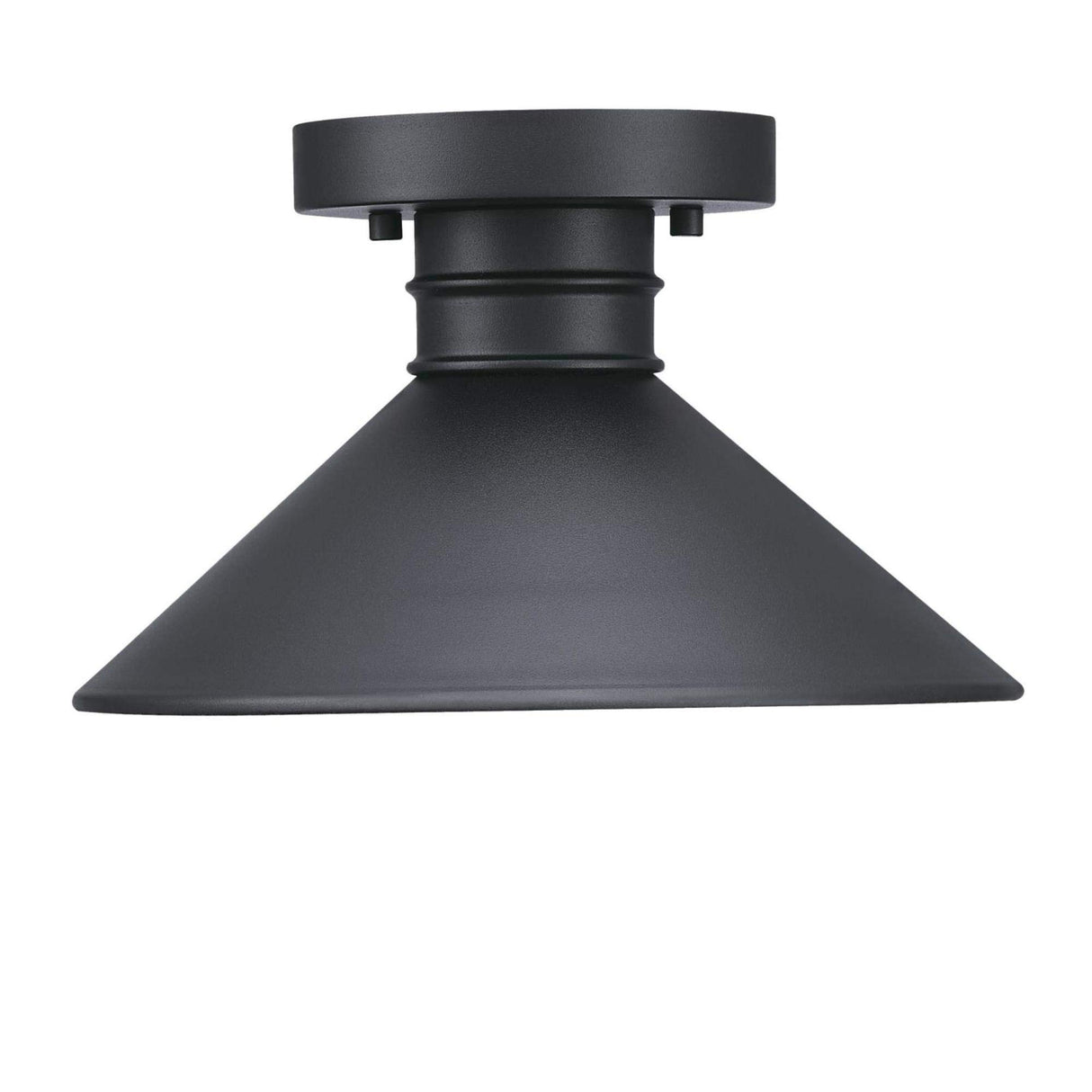 Westinghouse 6112900 Watts Creek 11 Inch Rustic/Arts & Crafts One-Light Outdoor Semi Flush Mount Ceiling Light, Dark Sky Friendly, Textured Black Finish Westinghouse