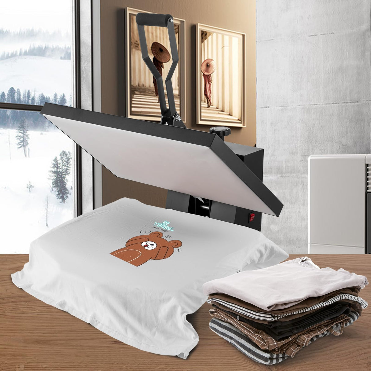 VEVOR Heat Press 16x24, 1700W Power Heat Press Machine, Fast Heating, High Pressure Heat Press Machine for T-Shirt, Digital Industrial Sublimation Printer for Heat Transfer Vinyl, Easy to Use, Black VEVOR