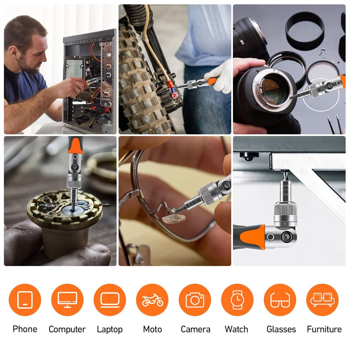 Ratcheting Screwdriver Set: KeenWise 38-in-1 Ratchet Screwdriver Tools Versatile Magnetic Tools for Mechanics and DIY Enthusiasts (2880A) KeenWise