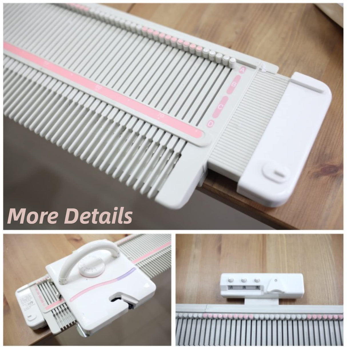 Rosvola Knitting Machines for Adults, 150 Knitting Machine, 150 Needle Knit Fast Flat Knitting Machine Kit and Parts Accessories Rosvola