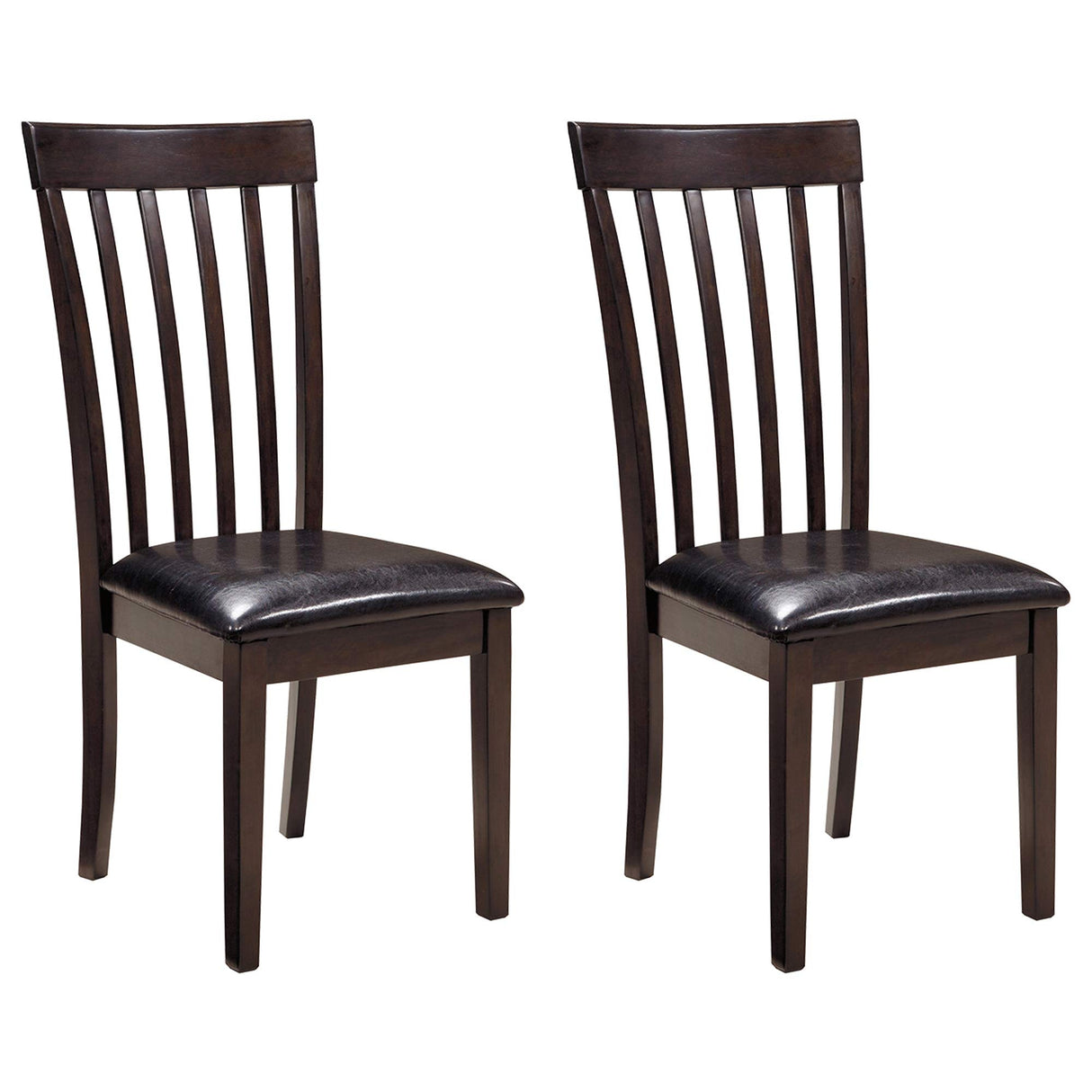 Signature Design by Ashley Hammis Rake Back Dining Room Chair, Set of 2, Dark Brown Signature Design by Ashley