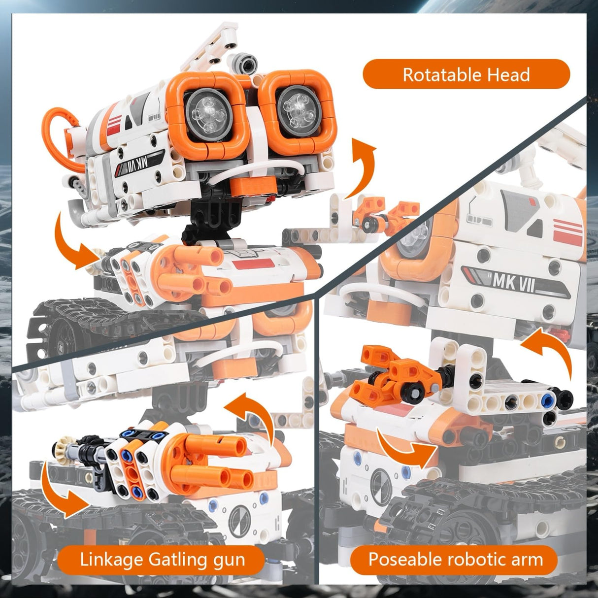 PIVONAX STEM Robotics Kit for Kids Ages 8-12 8-14+, 5-in-1 Remote/APP Control Coding Robot, Educational Engineering Building Toys with Programming, Science Projects Great Gift for Boys & Teens PIVONAX