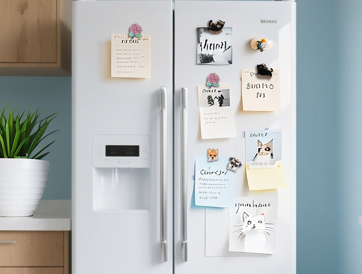 Cats (2 Pieces) Needle Minder Magnetic Needle Keeper for Cross Stitch Embroidery Sewing Needle and Pin Holders HENYANMHXH