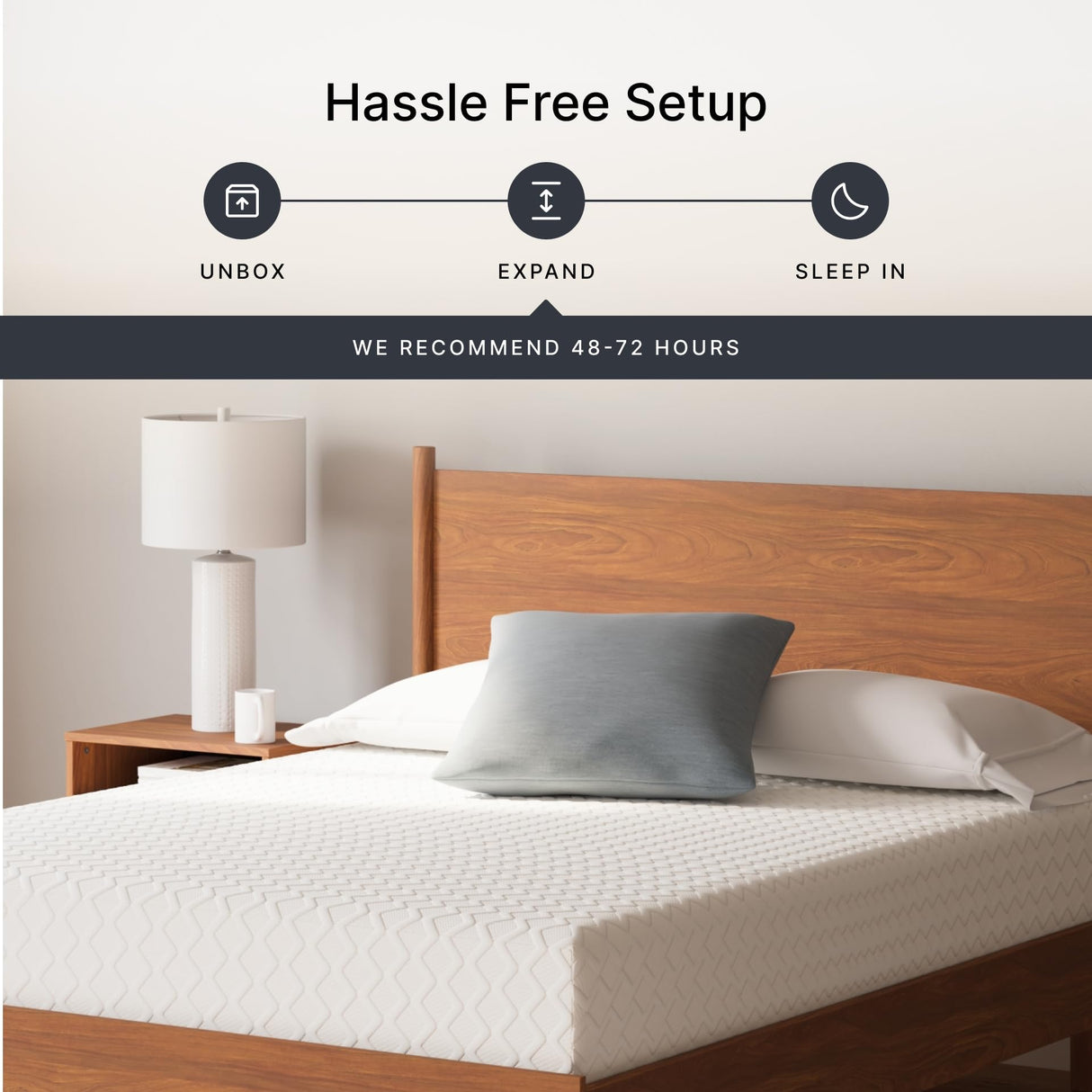 Signature Design by Ashley Full Size Chime 10 Inch Medium Firm Memory Foam Mattresswith Green Tea & Charcoal Gel for Pressure Relief, Fiberglass Free, Mattress In A Box Signature Design by Ashley