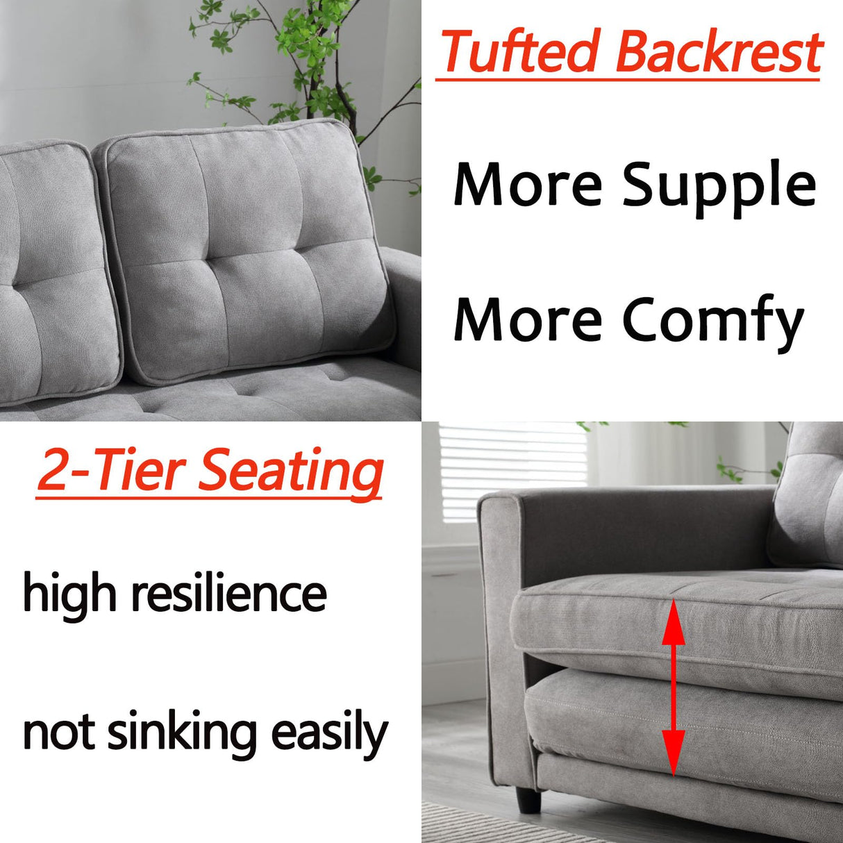 MWrouqfur Folding Futon Sleeper Sofa with Pull Out Couch Bed,Modern Velvet Loveseat Sleeper Convertible to Full Size Floor Couches Bed for Living Room Bedroom Small Space (Gray) MWrouqfur