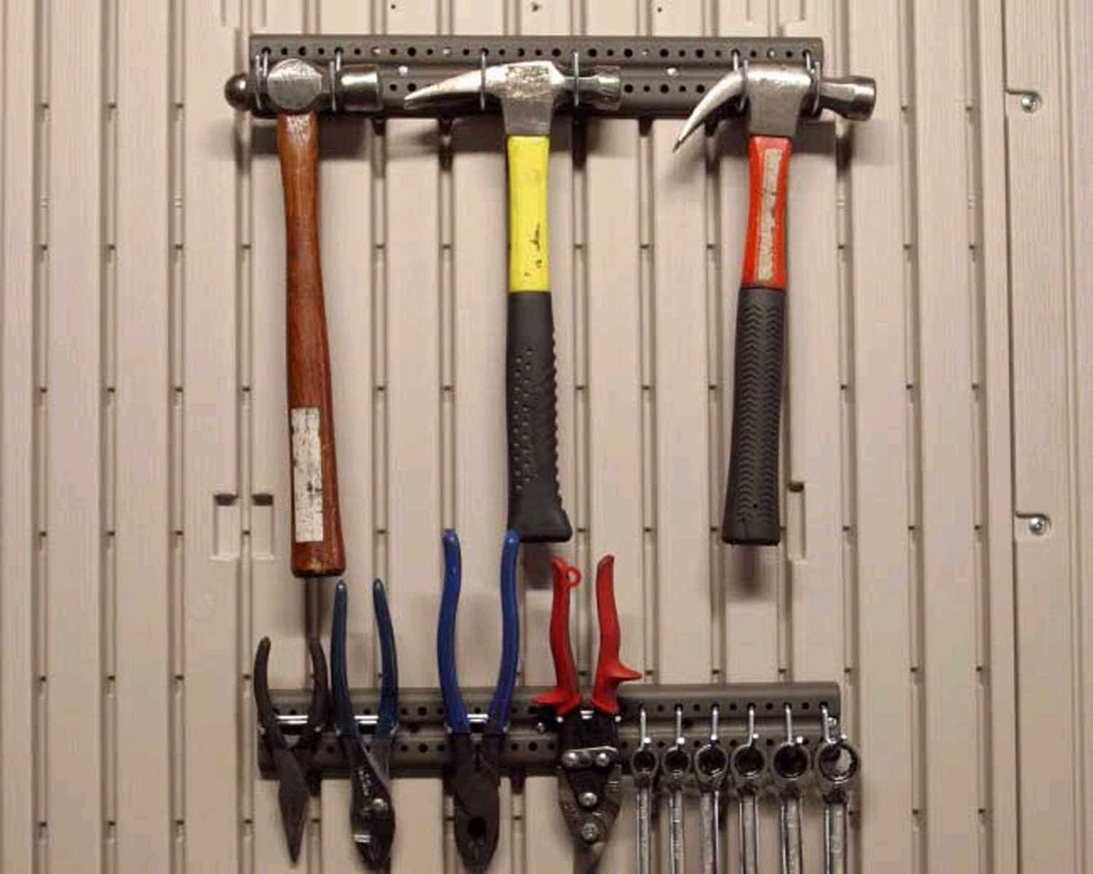 Lifetime 6411 Outdoor Storage Shed with Window, 8 by 7.5 Feet,Putty/Brown Lifetime