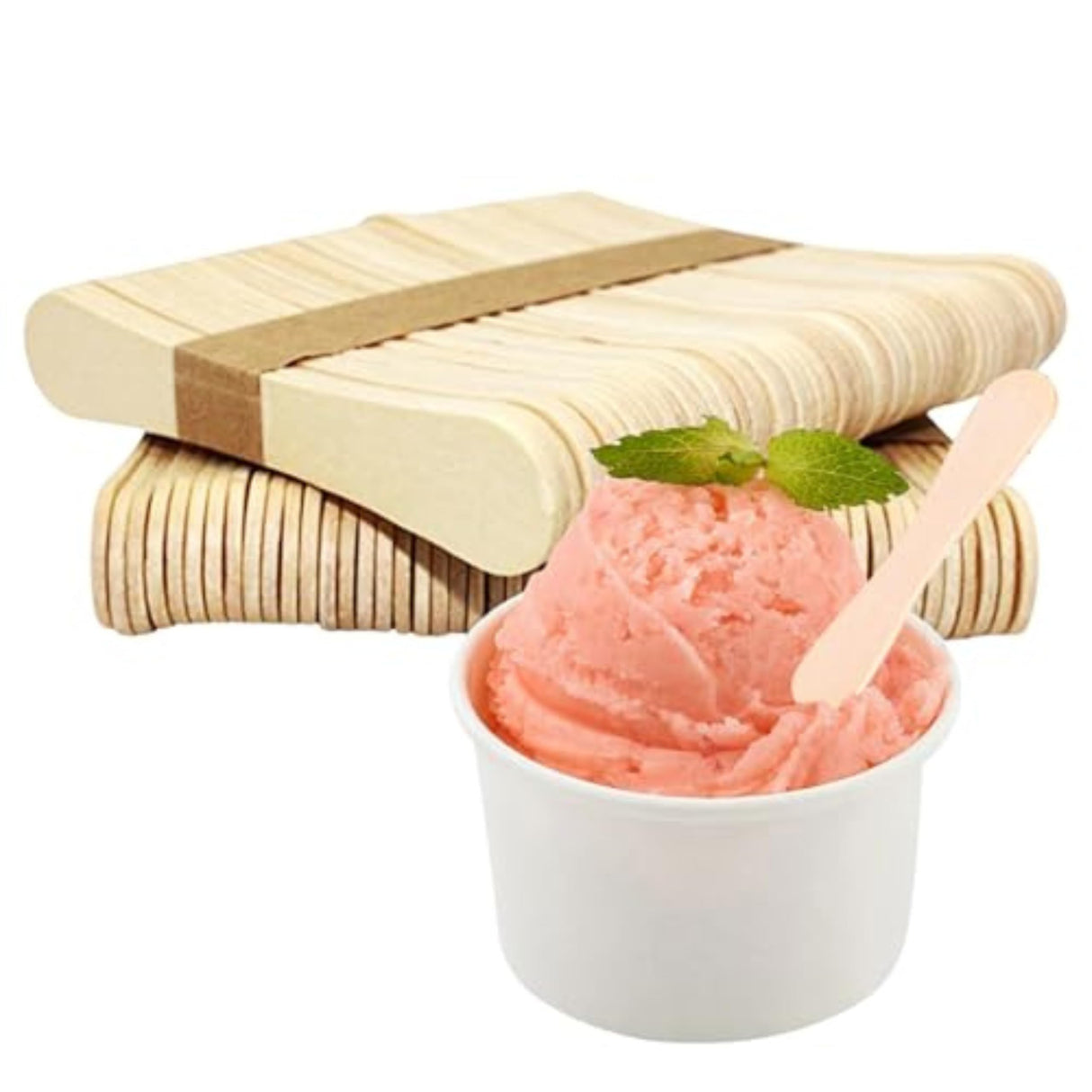 Perfect Stix - PS300BA-1000 Wooden Taster Spoons 3.5" Length ( pack of 1000) Plain Perfect Stix